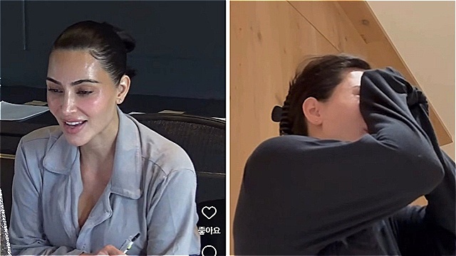 킴 카다시안, 변호사 시험 낙방 눈물 펑펑…"지름길 없고 포기 안 한다"