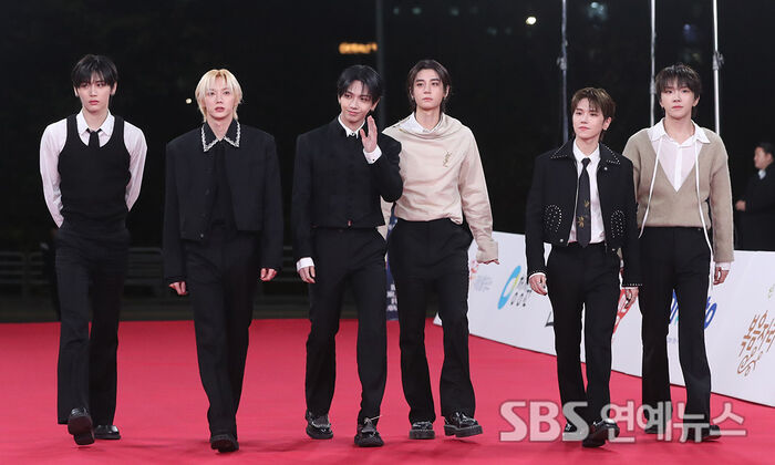 BOYNEXTDOOR at the 46th Blue Dragon Film Awards Red Carpet Rehearsal