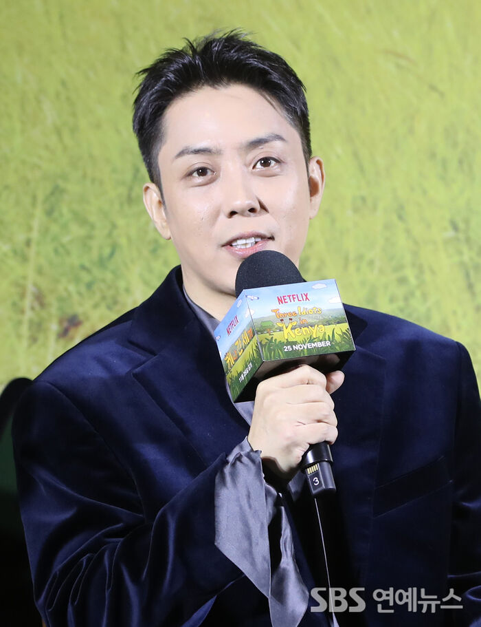 Eun Ji-won at the Netflix 'Three Meals in Kenya' press conference in Seoul
