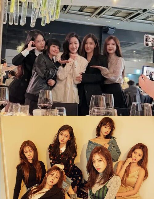 함은정♥김병우 감독 결혼식장에 모인 티아라..."활동 때와 똑같네 "