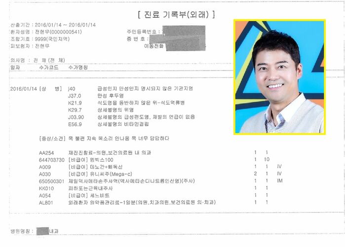 Jun Hyun-moo Drops 9-Year-Old Medical Records to Debunk 'IV in the Car' Claims