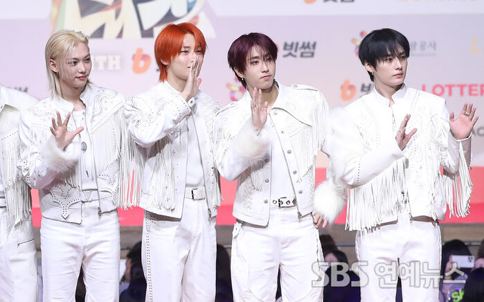 Stray Kids on the 2025 SBS Music Awards Red Carpet