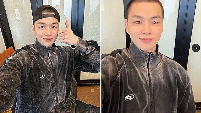 강다니엘, 조용히 떠났다…빡빡 머리로 '군대 다녀오겠습니다'