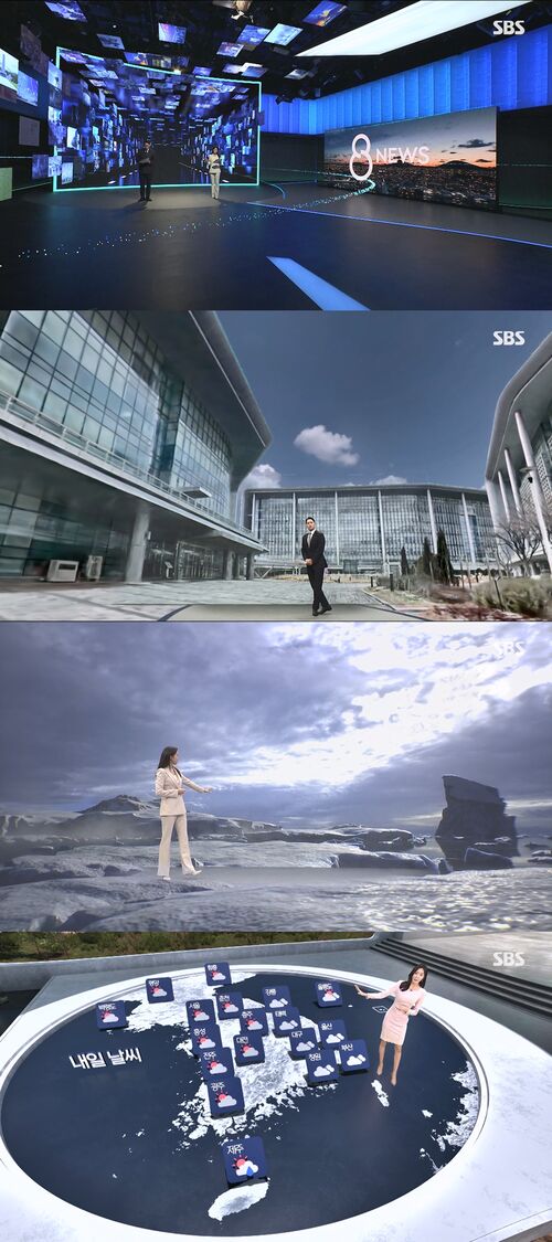 'SBS 8뉴스', 뉴스 비주얼의 새 지평 연다&hellip;오늘(3일)부터 AI-XR 스튜디오 전면 도입