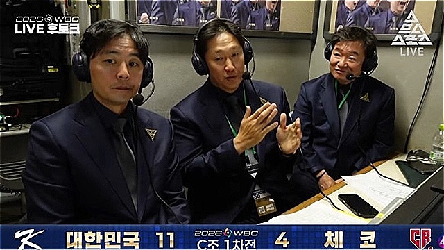 SBS WBC 중계, 시청률 1위 싹쓸이…이대호 입담 통했다