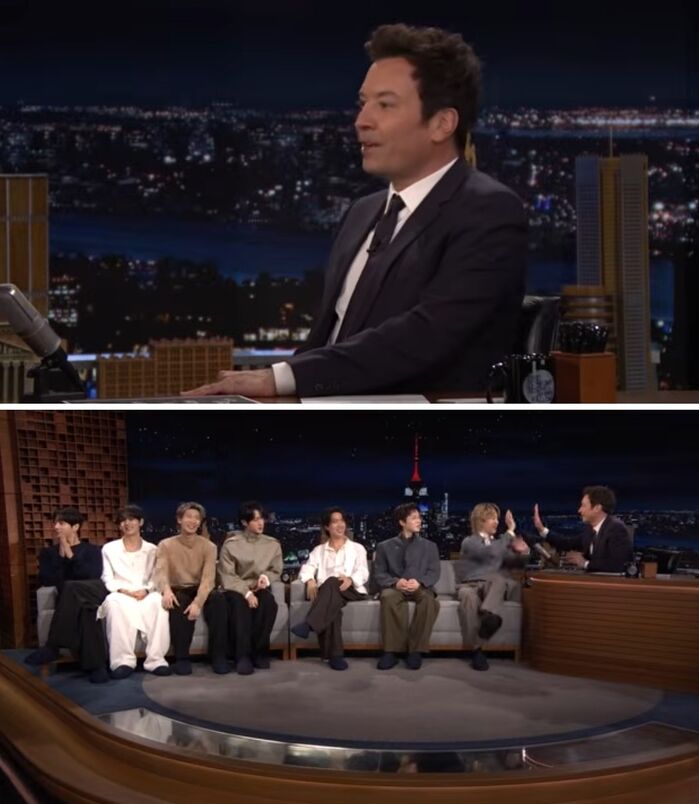BTS Hits 'Jimmy Fallon' in House Slippers, Highlights Korean Culture with Heartwarming Moments