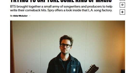 BTS 앨범 작업 참여 프로듀서 " 방탄소년단? 아티스트 이전에 인간적으로 훌륭"