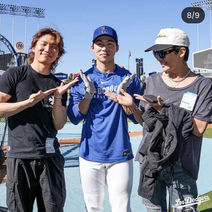 BIGBANG G-DRAGON & DAESUNG Make Surprise Appearance at Los Angeles Dodgers Game Ahead of Coachella