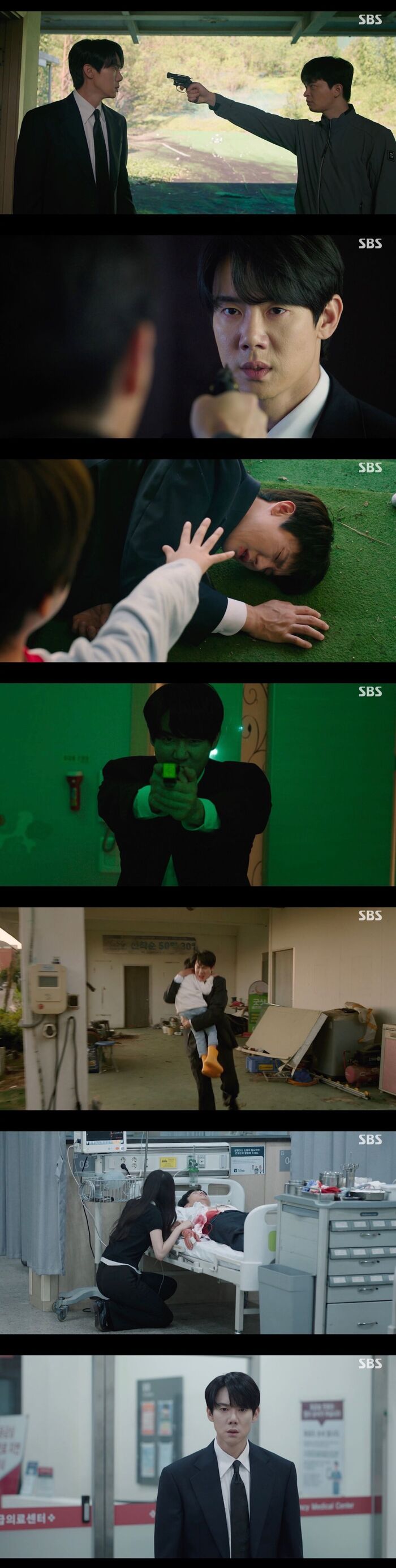 "Phantom Lawyer" Yoo Yeon-seok Suffers a Gunshot Wound While Rescuing a Missing Child... Will He Become a Ghost and Ascend to Heaven?