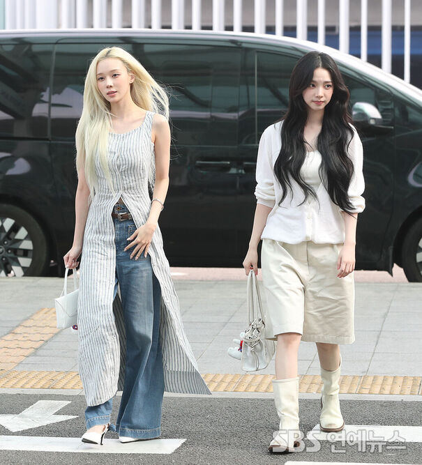 aespa's WINTER and KARINA Jet Off to Cheer for the World Cup