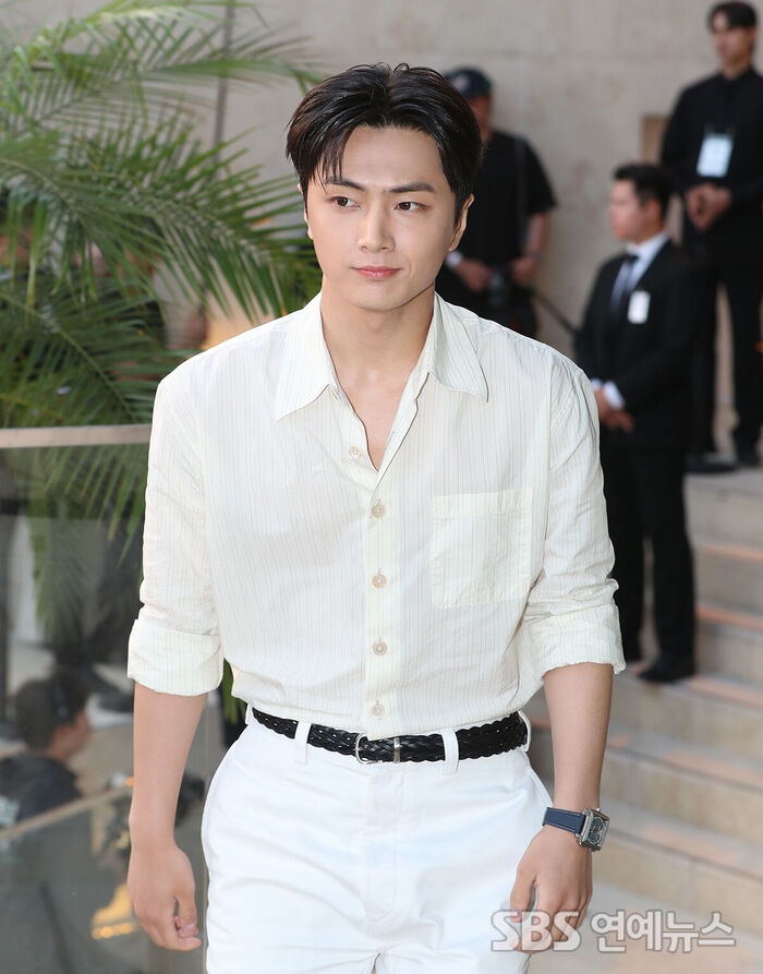 ENHYPEN JAY, Wearing a Shirt with Two Buttons Undone