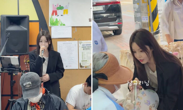 Nam Gyu-ri Participates in Volunteer Food Service for the Homeless at Seoul Station... "Already Her 4th Time"