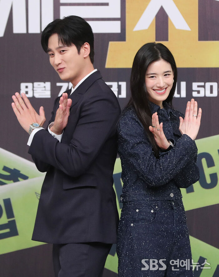 Ahn Bo-hyun and Jung Eun-chae (Photo=Getty Images Korea)