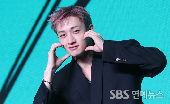 Stray Kids Member BANG CHAN at 'THIS & THAT' Press Conference