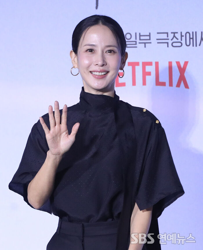 Cho Yeo-jeong at a press conference for the movie 'Possible Love'