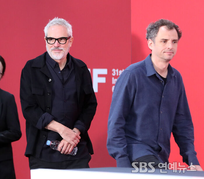 Director Alfonso Cuarón Attends BIFF with Son Jonás Cuarón