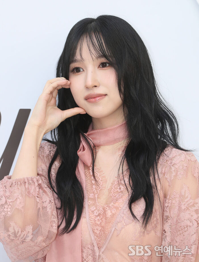 TWICE MINA Strikes a Lovely Heart Pose