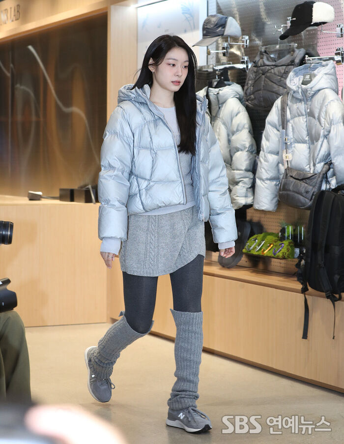 Figure Skating Queen Yuna Kim Showcases Chic Winter Puffer Jacket Style