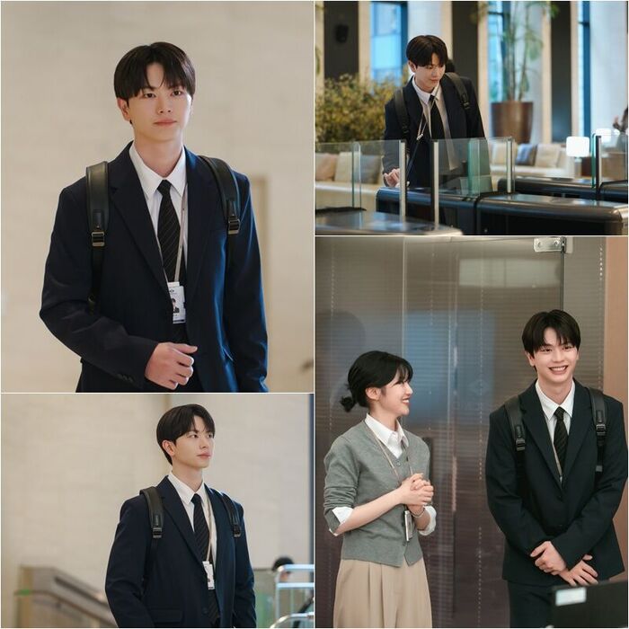 Yook Sung-jae Radiates 'Sunshine Intern' Charm in First Stills for SBS Drama 'Nine to Six'