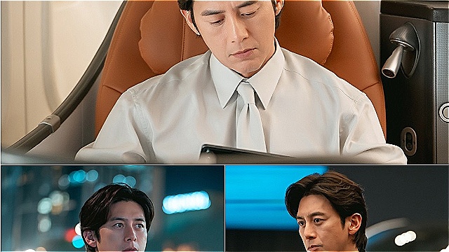 Go Soo Returns to Romance After 15 Years in 'Nine to Six,' Radiating Sharp Charisma in New Stills